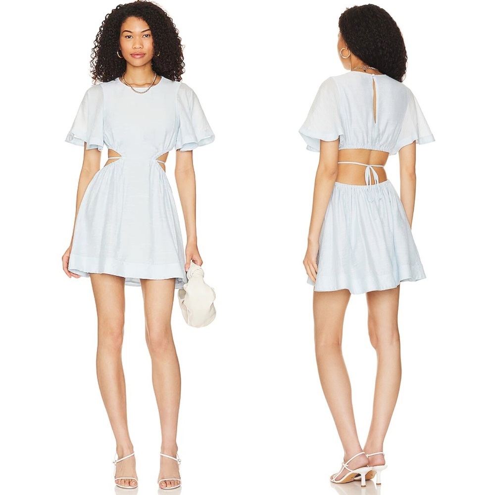 Tularosa Shiloh Mini Dress in Robin Blue